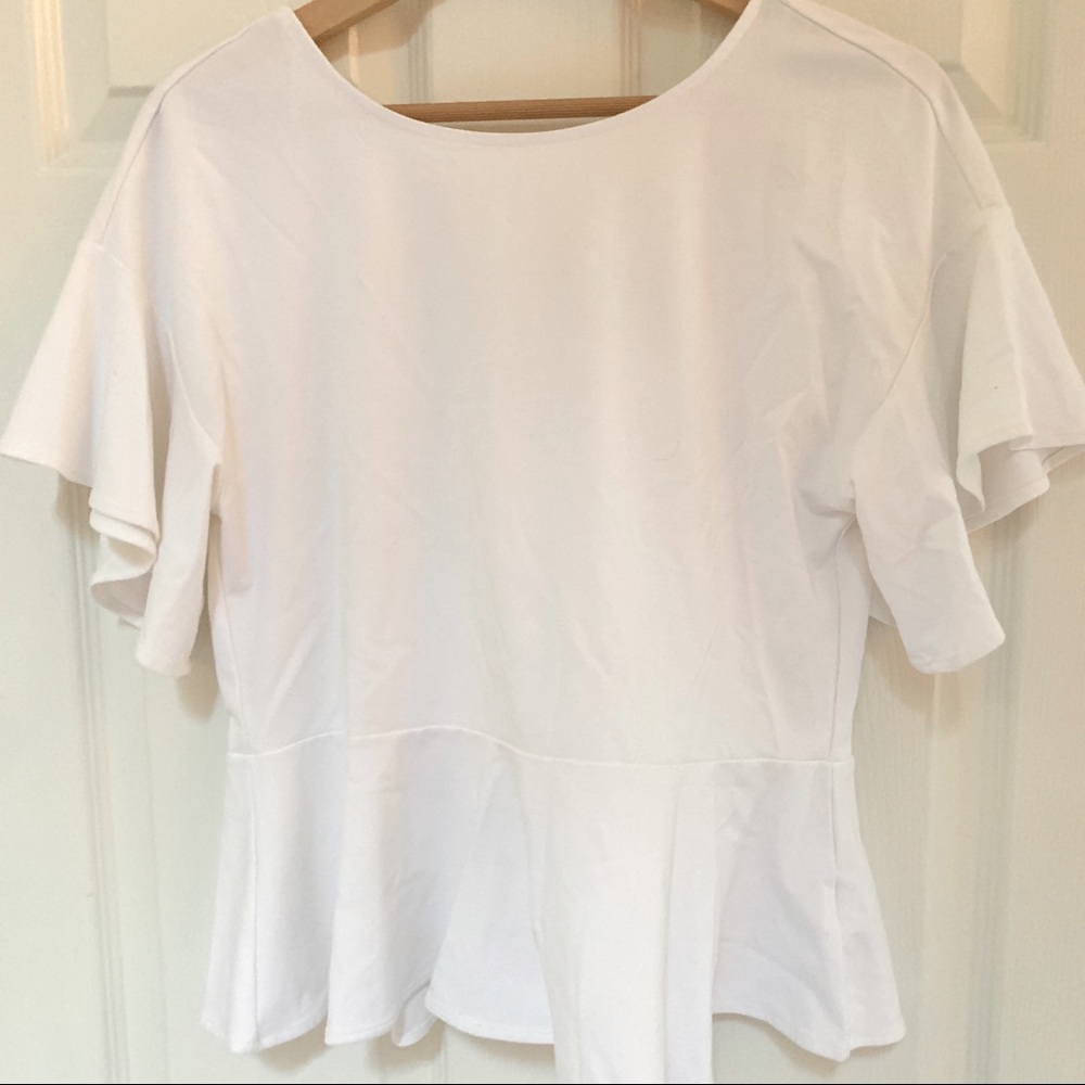 Banana Republic flutter sleeve blouse